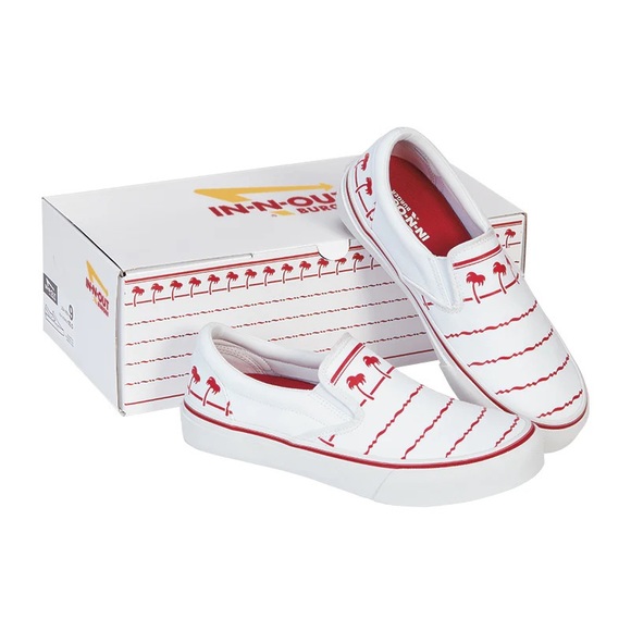 NEW MENS IN-N-OUT IN N OUT  BURGER SNEAKERS TENNIS SHOES SZ 11 COLLECTIBLE GIFT - Picture 1 of 12